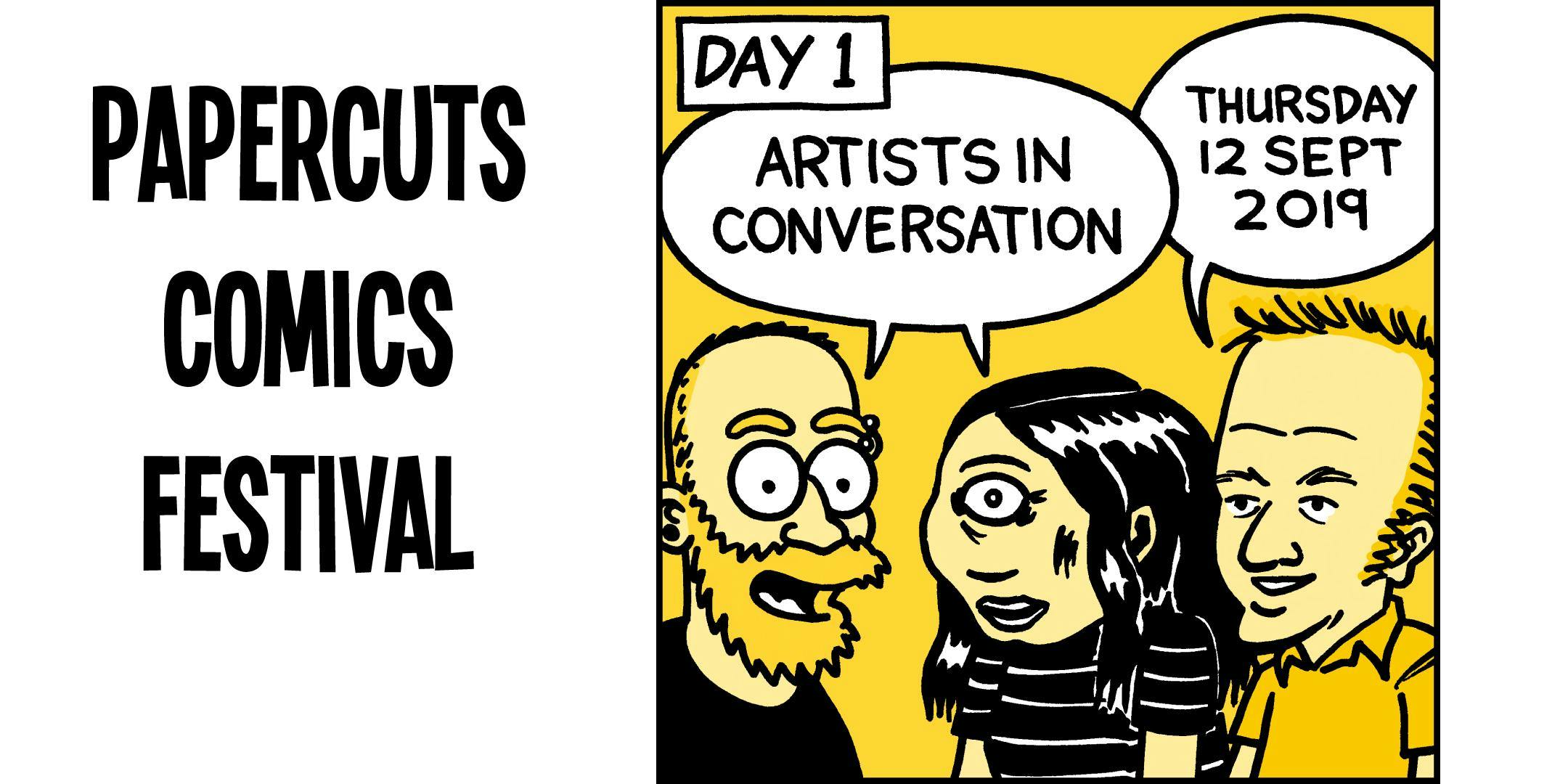Artists in Conversation - Papercuts Comics Festival day 1