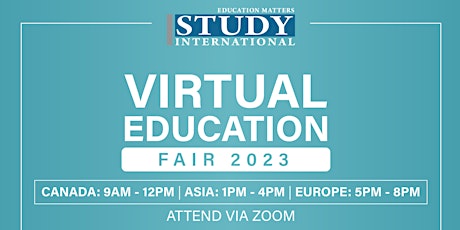 Study International Virtual Education Fair 2023 (SIEF 2023) primary image