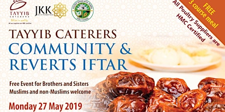 TAYYIB Caterers Community & Reverts Iftar  primary image