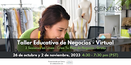 Hauptbild für Taller Educativo de Negocios - Virtual