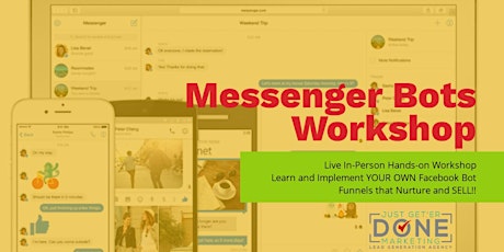 FB MESSENGER BOTS WORKSHOP: Convert Leads to Sales primary image