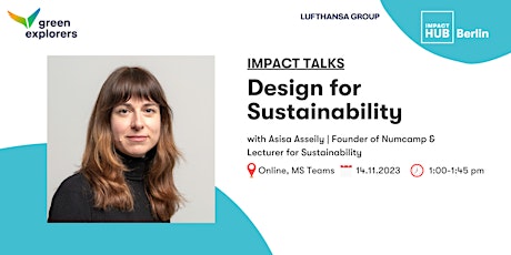 Impact Talks: Design for Sustainability primary image