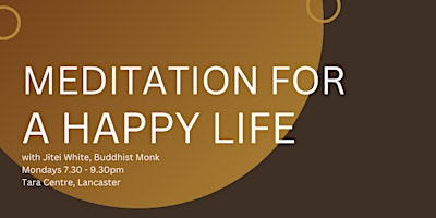 Imagem principal do evento Meditation for a Happy Life