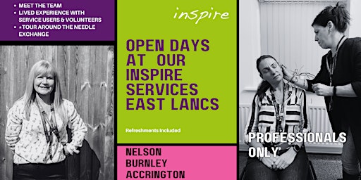 Imagem principal do evento Open days at Accrington Inspire for Professionals only