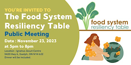 Food System Resiliency Table Open Meeting primary image