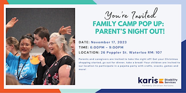 Family Camp Pop-up-Parent’s Night Out