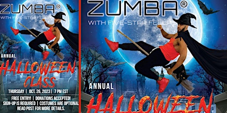 Zumba Fitness - Five-Star Fellas Annual Halloween Classs primary image