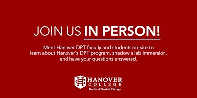 Image principale de Hanover DPT Open House and Lab Immersion Experience