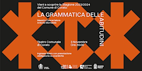 Imagen principal de La Grammatica delle Abitudini -  Presentazione della stagione 23/24