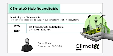 Hauptbild für ClimateX Hub Roundtable