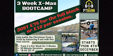 3 Week Christmas Bootcamp primary image