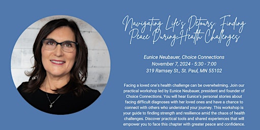 Hauptbild für Navigating Life's Detours: Finding Peace During Health Challenges