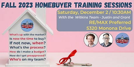 Homebuyers Training and Q & A Session  w/ Witkins Realty Team primary image