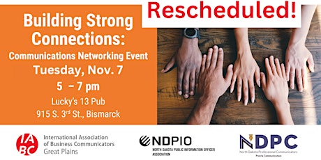 Hauptbild für Building Strong Connections: Communications Networking Event