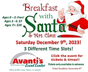 Imagem principal do evento Breakfast with Santa & Mrs. Claus