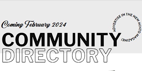 2024 Minto Community Directory Advertising Opportunities for Non-Profits primary image