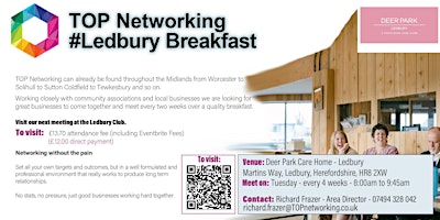 TOP Networking Ledbury Breakfast  (with Deer Park Ledbury) primary image