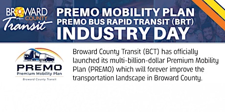 Primaire afbeelding van Broward County PREMO - Bus Rapid Transit Industry Day