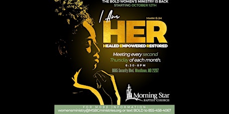 The Bold Women’s Ministry: I AM H.E.R