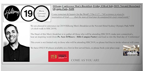 Mens Connect Breakfast 2019 primary image