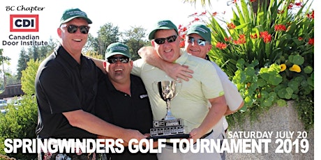 BC CDI SPRINGWINDERS GOLF TOURNAMENT 2019 primary image