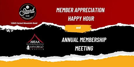 Hauptbild für AREAA Membership Appreciation & Annual Meeting