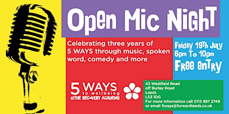 Open Mic Night at 5 WAYS primary image