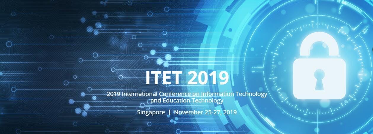 International Conference on Information Technology and Education Technology (ITET 2019)