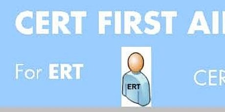 CERT First Aider Course (CFAC) Registration of Interest for Run 316 primary image