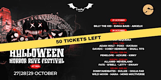Boat Party | HALLOWEEN HORROR FESTIVAL AT SEA | 6 Boats primary image