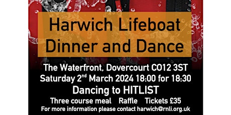 Harwich Lifeboat Dinner and Dance primary image