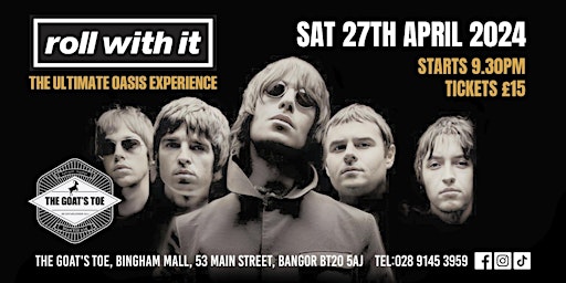 Imagem principal do evento Roll with it, Oasis Tribute