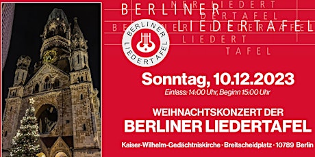 Hauptbild für Chorkonzert im Advent der Berliner Liedertafel e.V.