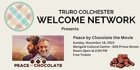 Immagine principale di Truro Colchester Welcome Network Presents : Peace By Chocolate 
