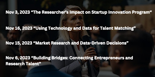 Talent Matching: Leveraging Research(ers) for Startup Success primary image