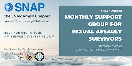 SNAP Amish Monthly Support Group (online) - May primary image
