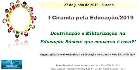 Imagem principal do evento I Ciranda pela Educação/2019