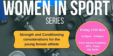 Imagen principal de Coaches Workshop: Strength & Conditioning for the young female athletes