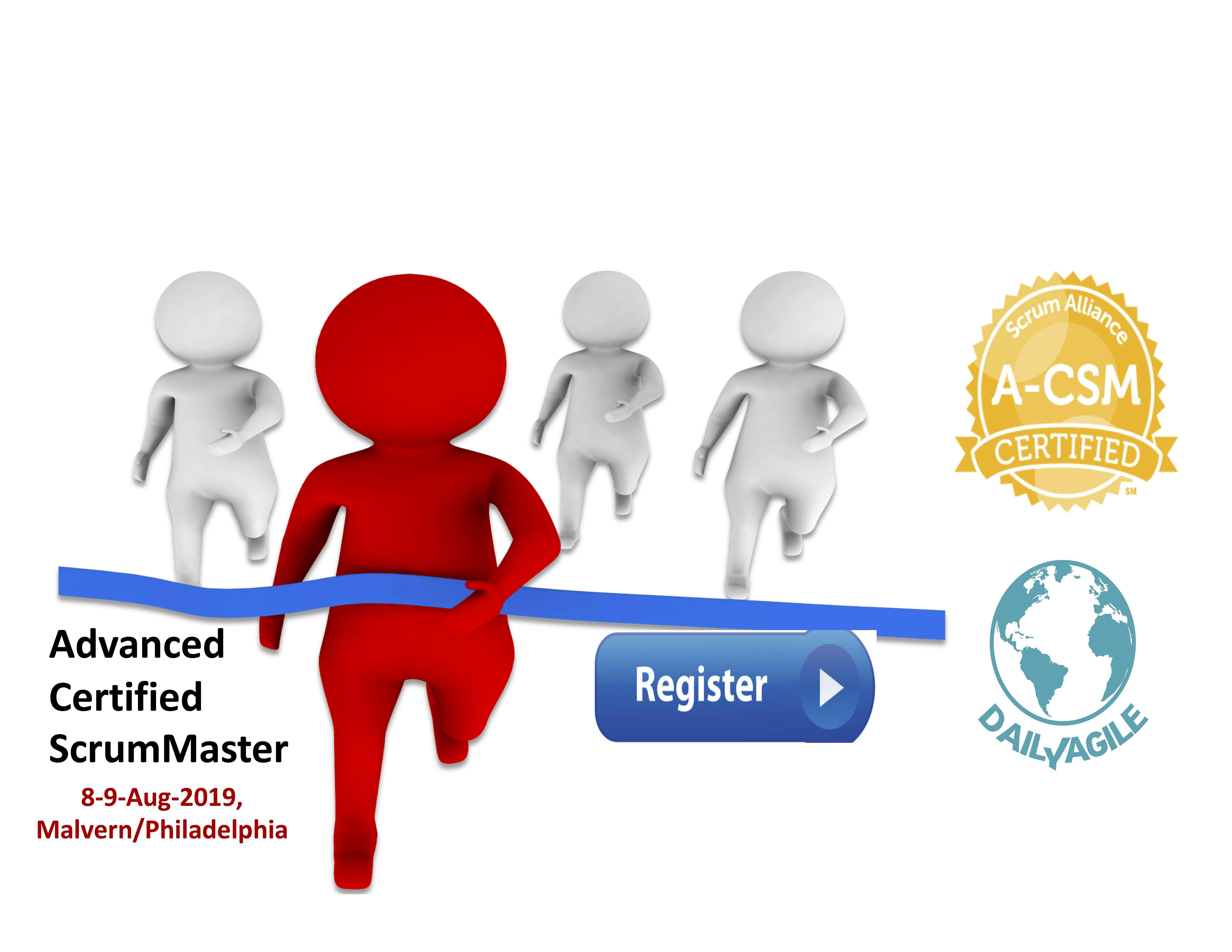 Advanced Certified Scrum Master (A-CSM) in Malvern/Philadelphia, PA