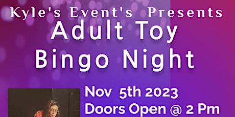 Kyle's Event's Presents Adult Toy Bingo Night @ Comfort Suites Mineral Well primary image