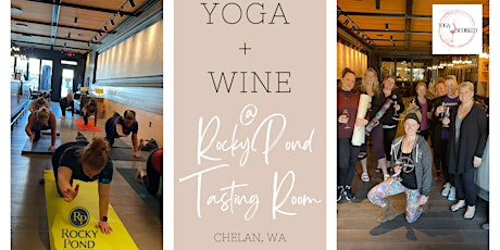 Yoga + Wine at Rocky Pond  Chelan Tasting Room