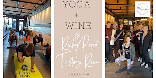 Image principale de Yoga + Wine at Rocky Pond  Chelan Tasting Room