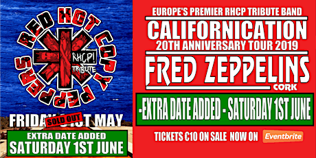 Red Hot Copy Peppers Californication Tour - Fred Zeppelins *EXTRA DATE ADDED SATURDAY JUNE 1ST*