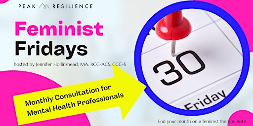 Image principale de Feminist Fridays - Monthly Consultation for Mental Health Professionals
