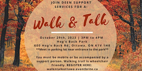 Imagem principal do evento DEEN Walk & Talk Ottawa