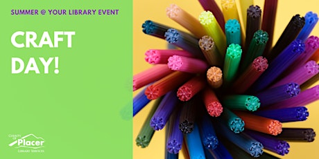 Craft Day! at Colfax Library