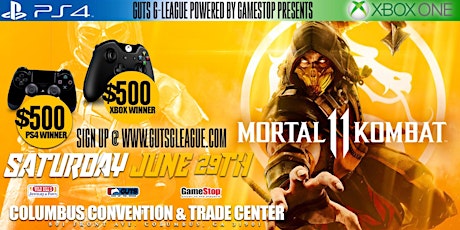 $1000 Mortal Kombat 11 PS4 & Xbox One Tournament primary image