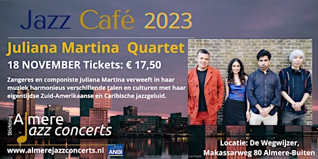 Primaire afbeelding van Jazzcafé: Juliana Martina Quartet