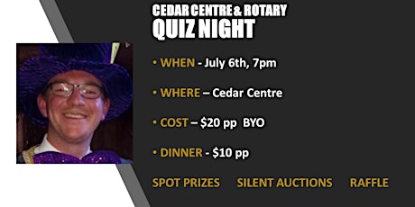 Cedar Centre & Rotary Birkenhead  QUIZ NIGHT primary image