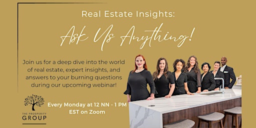 Imagen principal de Real Estate Insights: Ask Us Anything with Our Expert Agents